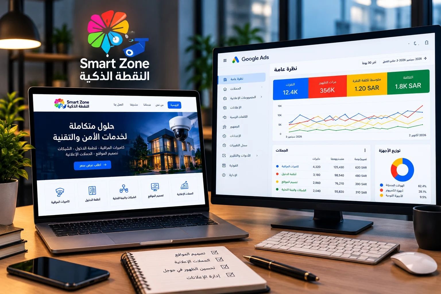 تصميم المواقع والحملات الإعلانية